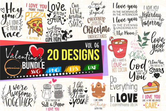 Reviewing Valentine Bundle Vol 06 Cut Printables